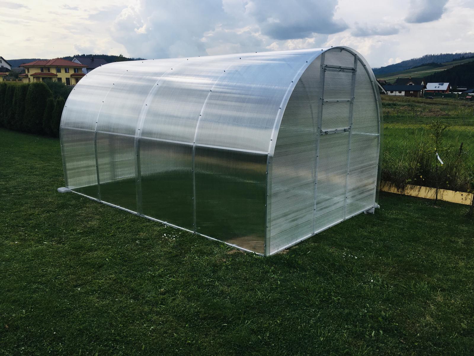 Záhradny skleník HLINIK / POLYKARBONÁT 3 x 4 m