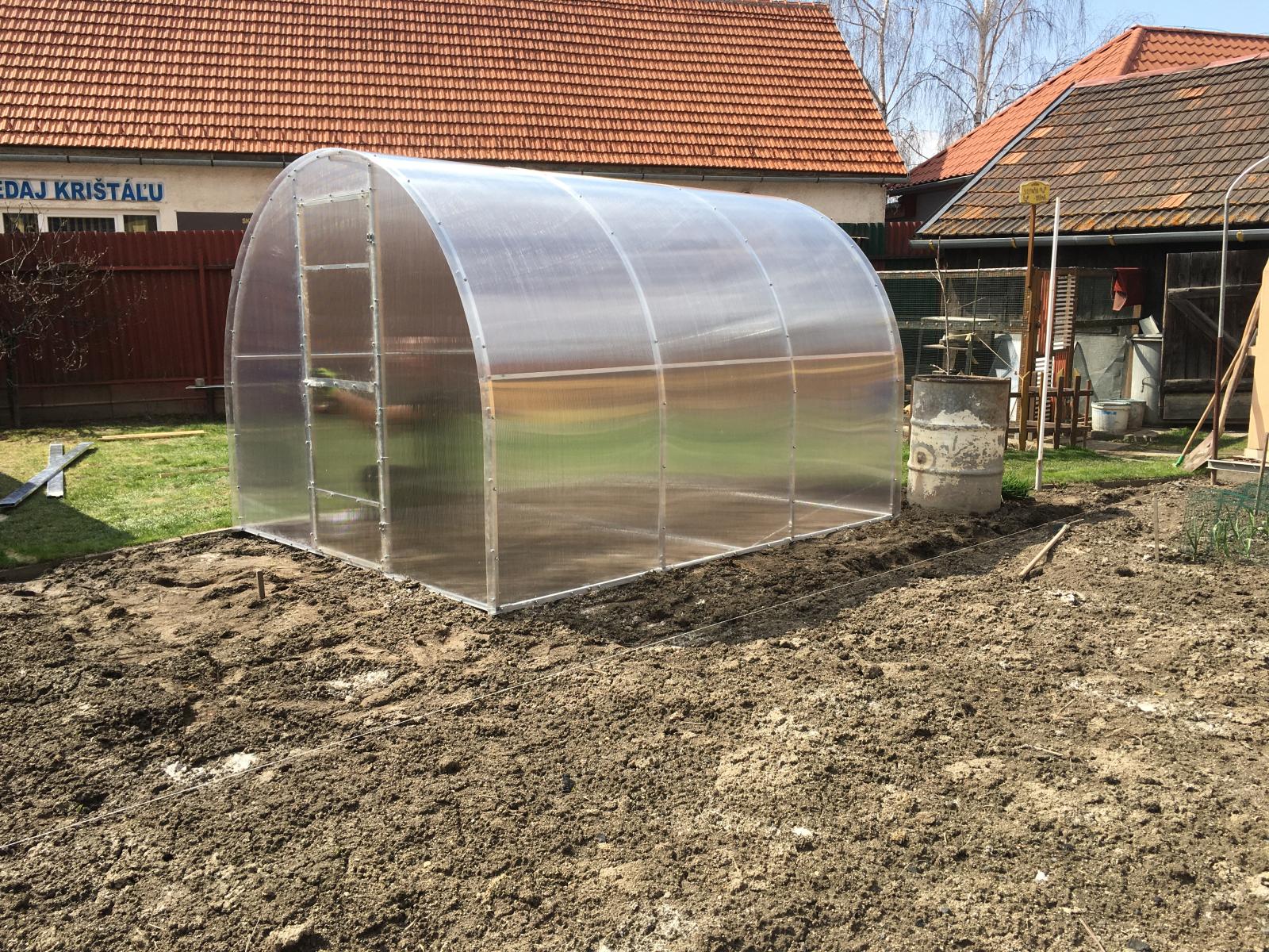 Záhradny skleník HLINIK / POLYKARBONÁT 2 x 2 m