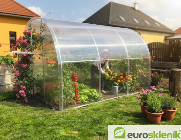 Eurosklenik CLASIC 300 -hliníkový skleník s komôrkovým polykarbonátom 4